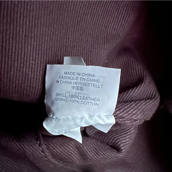 Madewell Cognac Leather Tote with Gold Accent - Picture 11 of 13